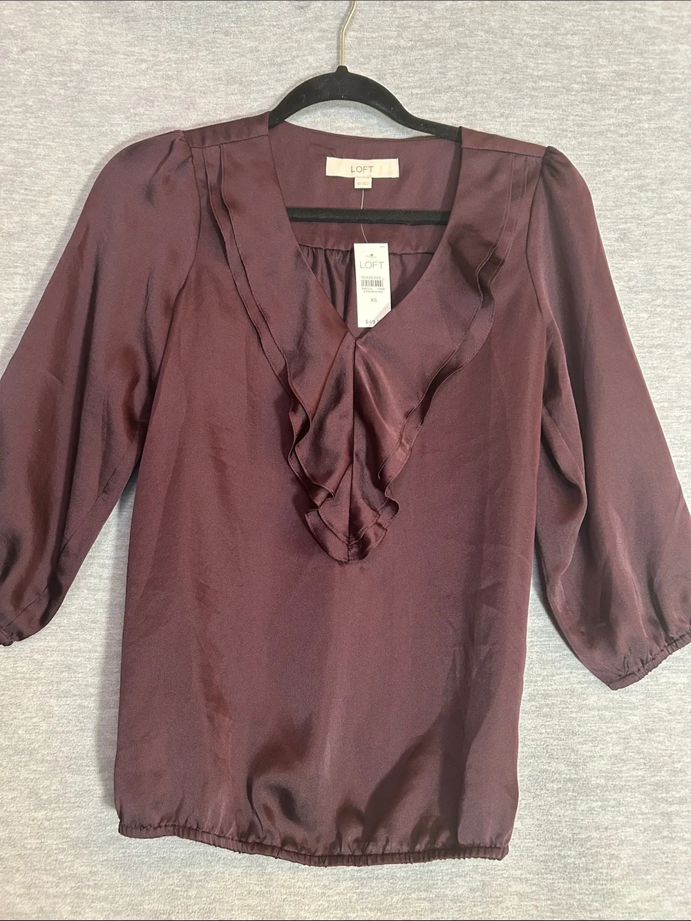 LOFT Renaissance Edwardian Festival Costume Oversized Ruffle V Neck Puff Sleeve